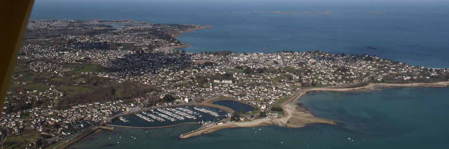 Survol du port de Perros-Guirec